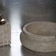 Set ashtray and table lighter in vintage travertine 1960