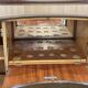 English art deco oak bar