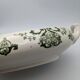 vegetable serving dish tureen earthenware English floral green decoration