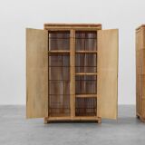Armoire en bambou et rotin du milieu du siècle, Italie vers 1960