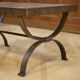 Wrought iron and ceramic coffee table from Vallauris 1950s.