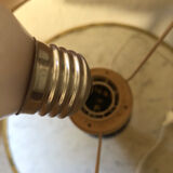 Ceramic and metal table lamp