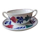 Large Maastricht porcelain cup and saucer