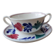 Large Maastricht porcelain cup and saucer