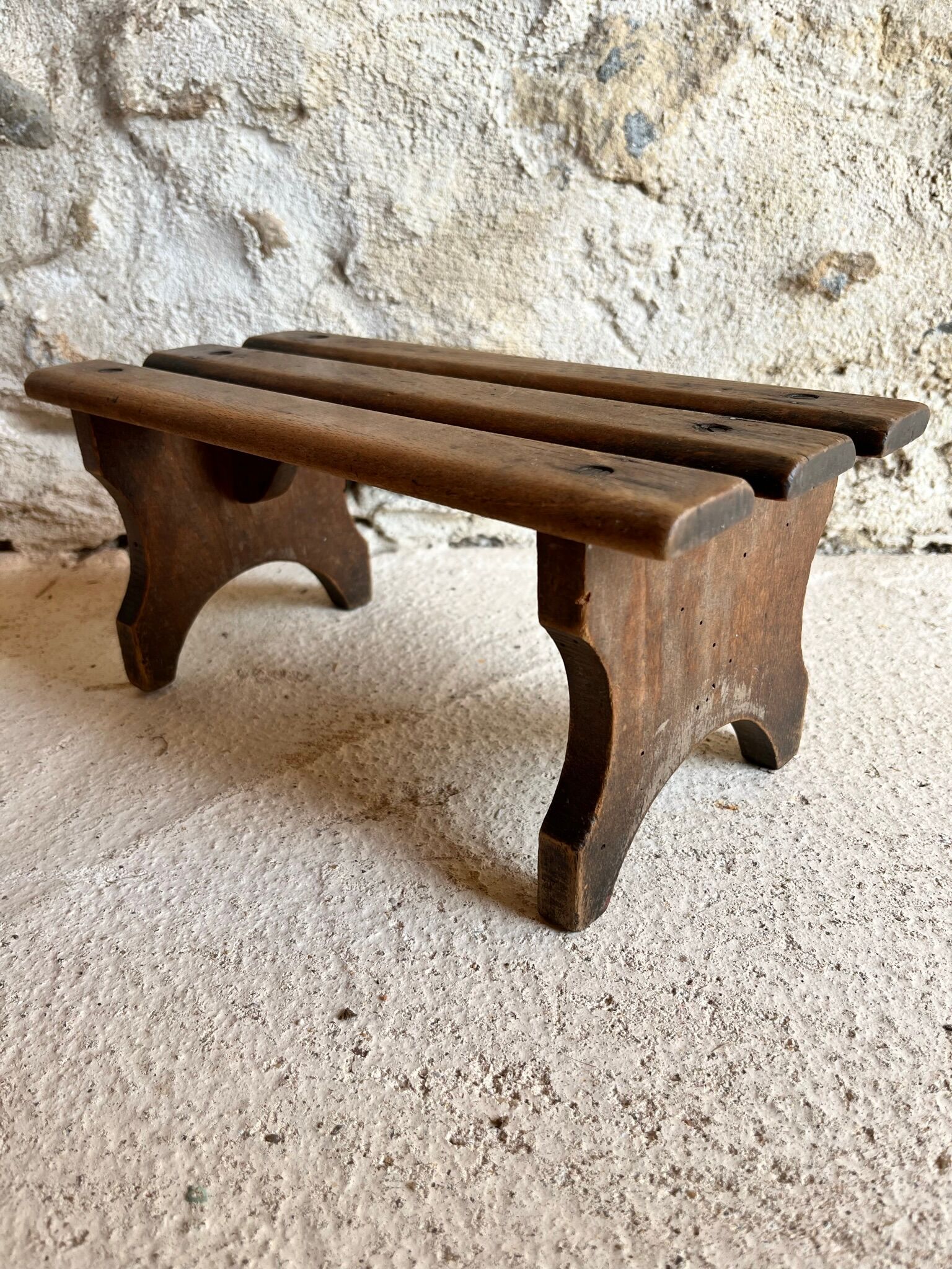 Wooden plant bench