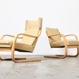 Armchairs model 401& 402 by Alvar Aalto for Artek 1940