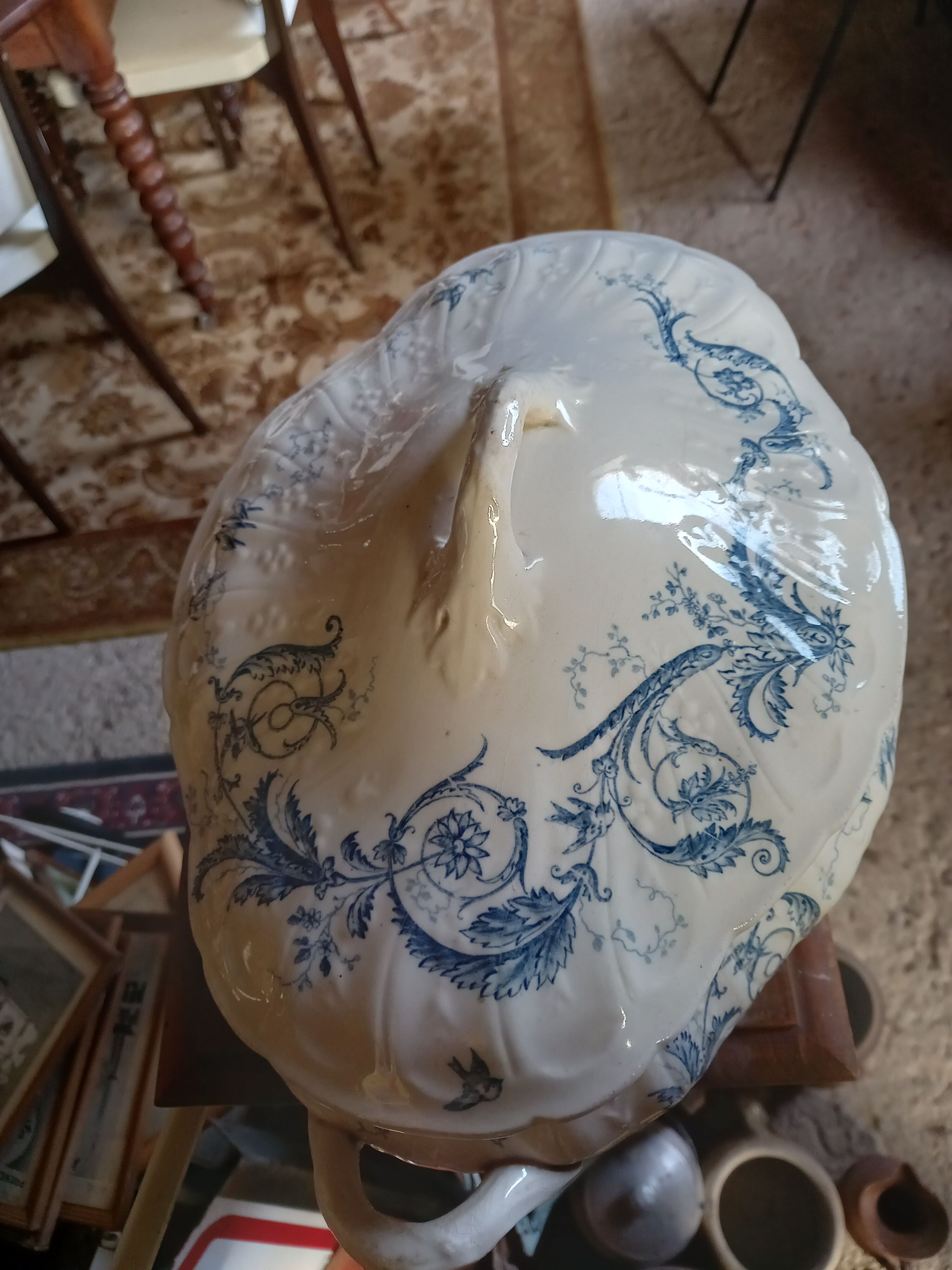 Porcelain soup of Gien late nineteenth century