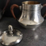 Coffee/tea service in silver metal punch goldsmiths phoenix villeurbanne xixth