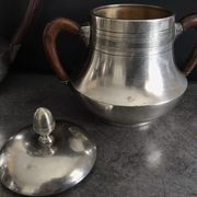 Coffee/tea service in silver metal punch goldsmiths phoenix villeurbanne xixth