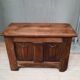 Oak chest with towel pleats