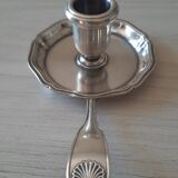 Christofle silver metal candle holder