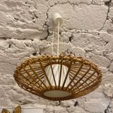Vintage rattan pendant lamp