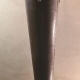 Lamp 1970 sheathed in brown leather iron brush 48xh74