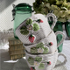 Strawberry coffee tea service