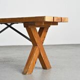 Assembly work, pine bench circa 1980