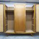 French wardrobe with tapered legs, 3 doors, 120cm hanging rail, new.