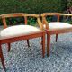 Lot 2 chaises de bureau marquetée dossier bas