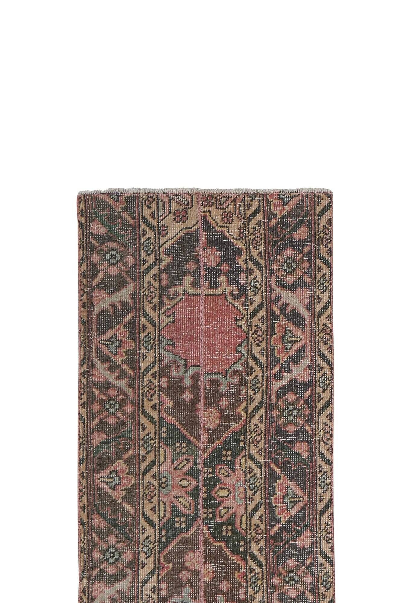 Vintage Turkish hallway rug 54x525 cm