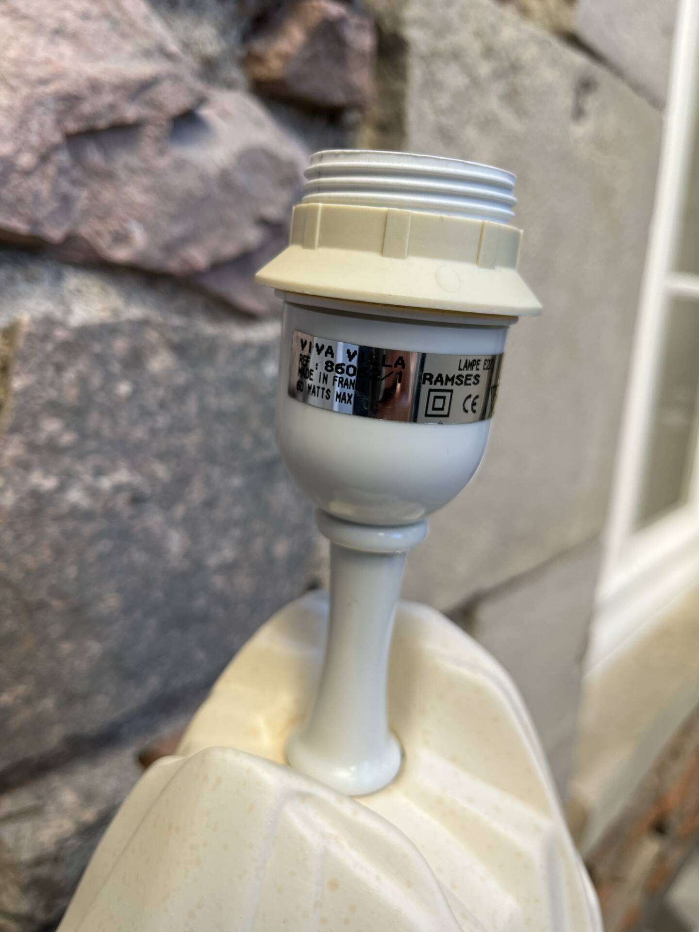 Pied de lampe « Villa Viva », années 80