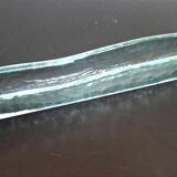 Elongated glass dish from the 70s Length 38 cm