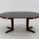 1960s Danish Round Wooden Extendable Table