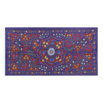 Hand knotted rug, vintage Turkish rug 104x192 cm