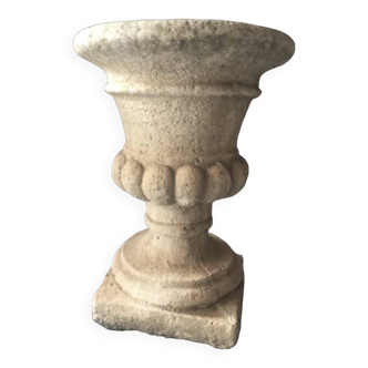 Antique Vase & White Stone