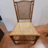 Children's chair bamboo wood cherry tree