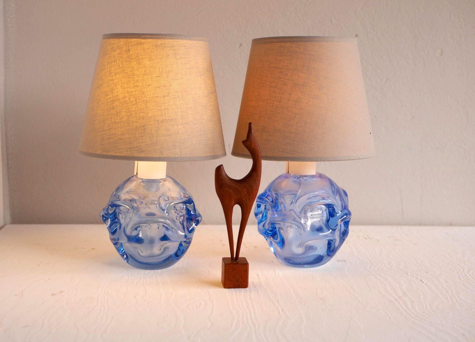Table lamps by B. Augustsson for Åseda, set of 2
