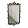 Italian Rococo Revival Gilt Metal Wall Mirror, 1950s