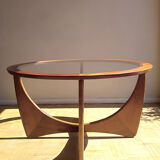 Astro round coffee table teak 1960