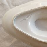 Old Saint-Amand ironstone sauce boat model 4022 - Blue floral rim