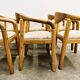 Ensemble de six chaises en pin Rainer Daumiller, années 1970