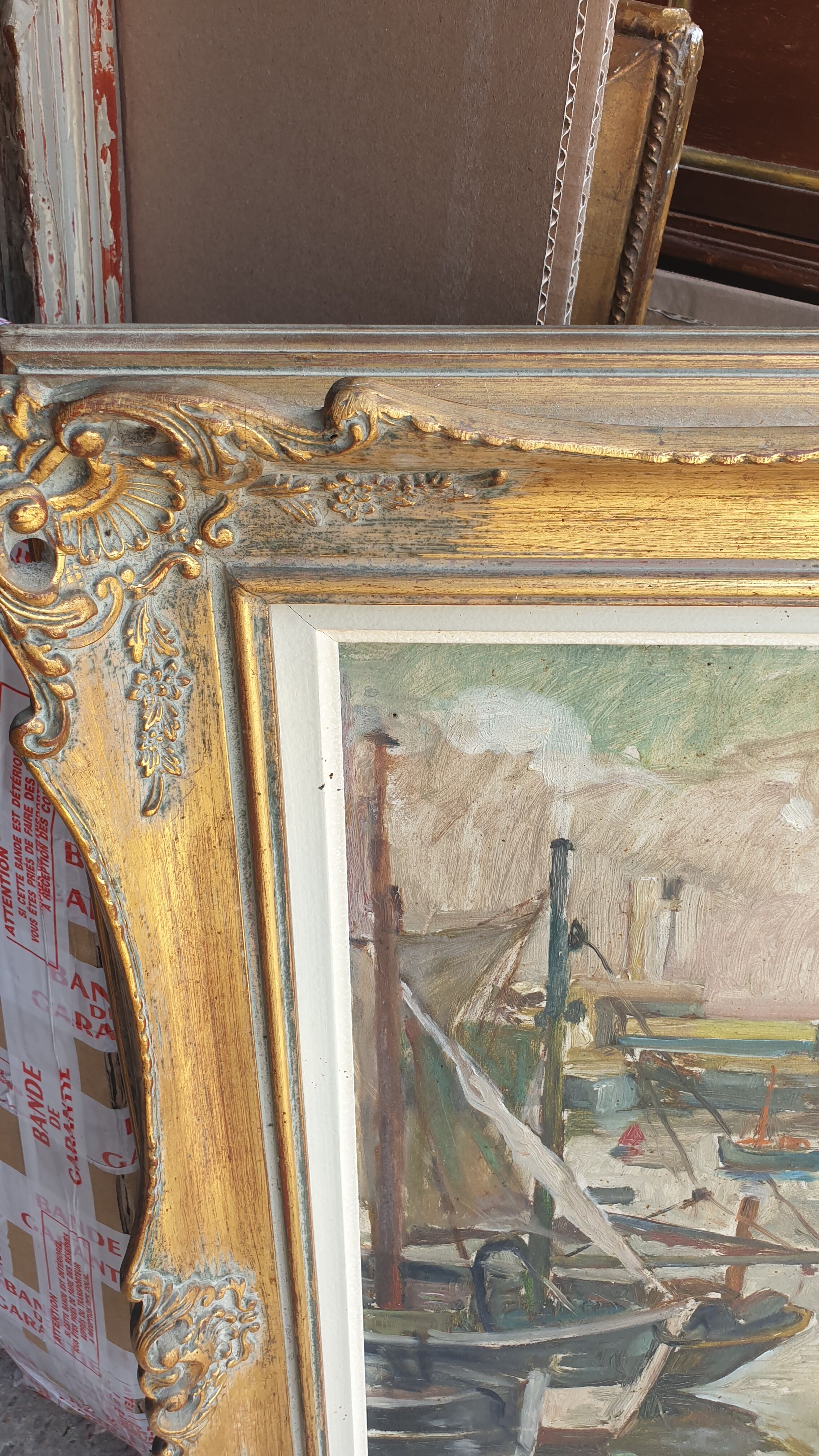 Oil painting on panel XXth