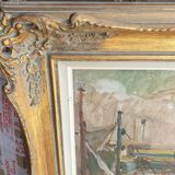 Peinture à l'huile sur panneau XXème