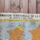 School map "The territorial formation of France"