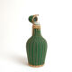 Bottle green scoubidou and rattan natural 60 years
