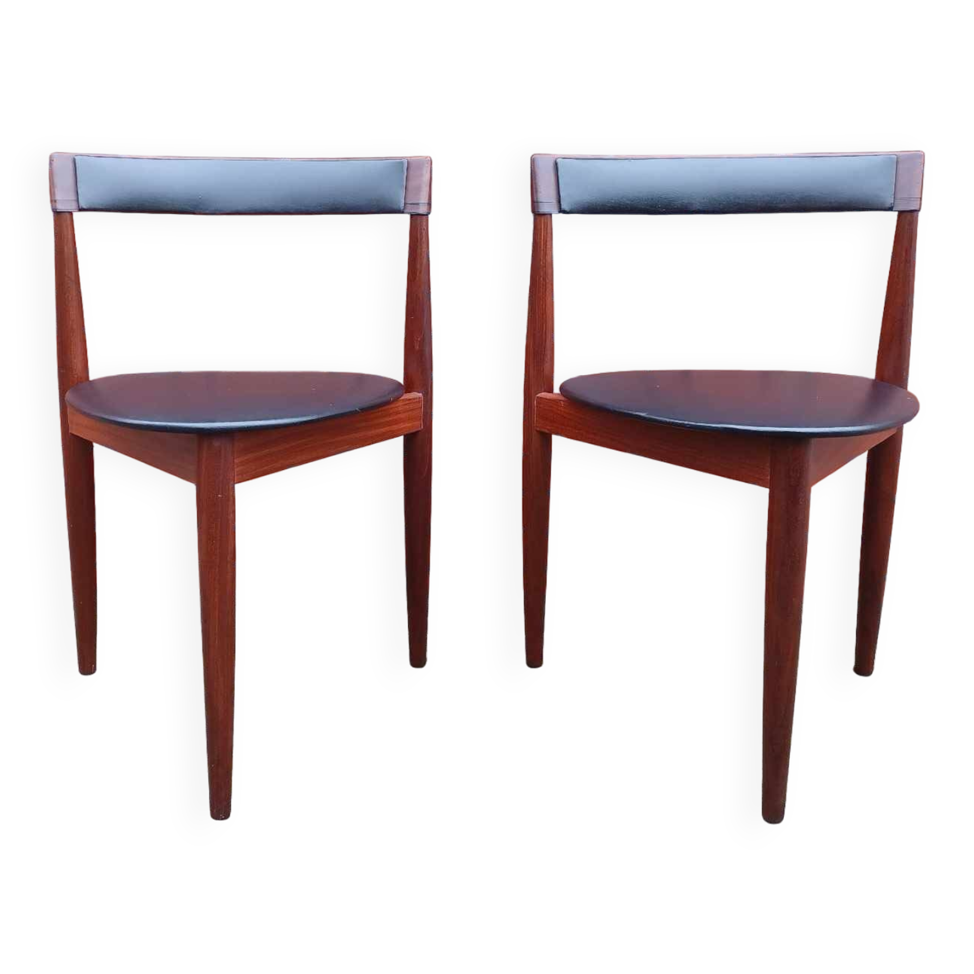 2 x Hans Olsen chairs for Frem Røjle, Denmark, Set de Lux, 1960s