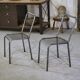 Pair of chairs attributed to René Malaval 1950s