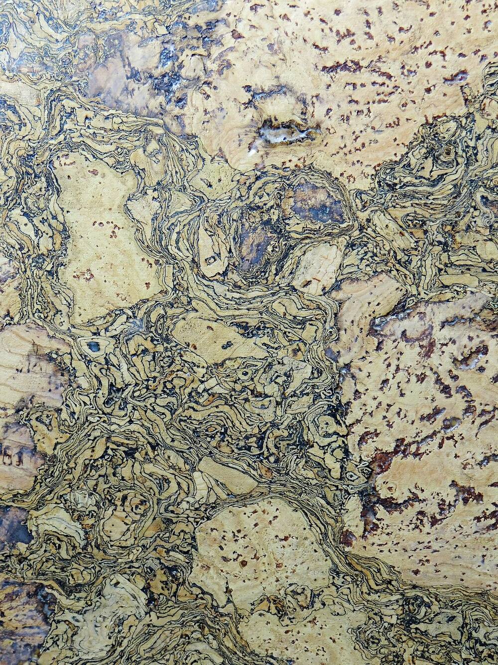 Mid-century chic chrome, cork and glass tray from the 70s