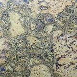 Mid-century chic chrome, cork and glass tray from the 70s