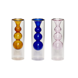 Vase en verre design rose