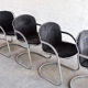 6 chaises de salle à manger italiennes, années 1970