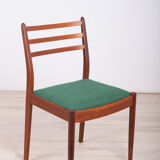 Fabric and teak dining chairs by Victor Wilkins for G-Plan, 1960s, set of 6