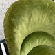 Olive green toad armchair