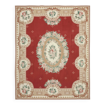 Handmade Vintage Flatweave Needlepoint Kilim 243 cm x 305 cm