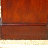 Louis-Philippe bedside in flamed mahogany