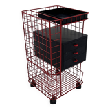 Office furniture on wheels with metal drawers, 1980s