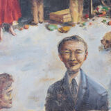 'Market Day' - British Street Scene - Oil on Canvas