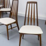 Chaises Eva en Teck par Niels Koefoed pour Koefoeds Hornslet, 1960s, Set de 6